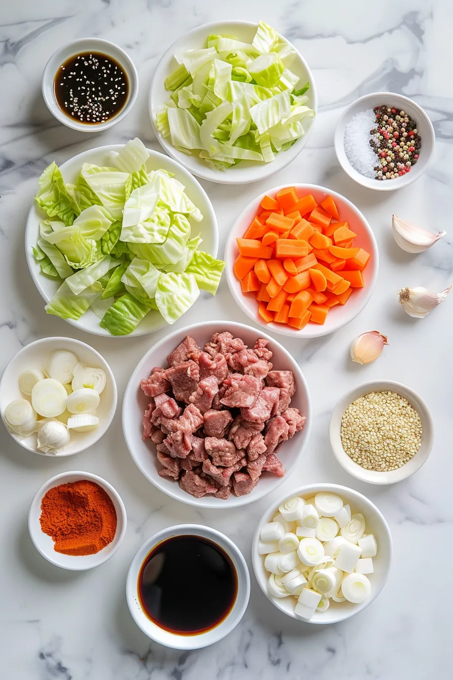 20-Minute Beef Egg Roll in a Bowl