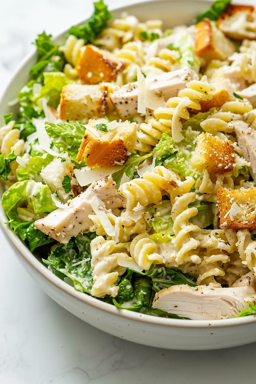 Chicken Caesar Pasta Salad