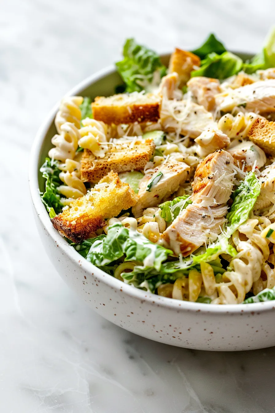 Chicken Caesar Pasta Salad