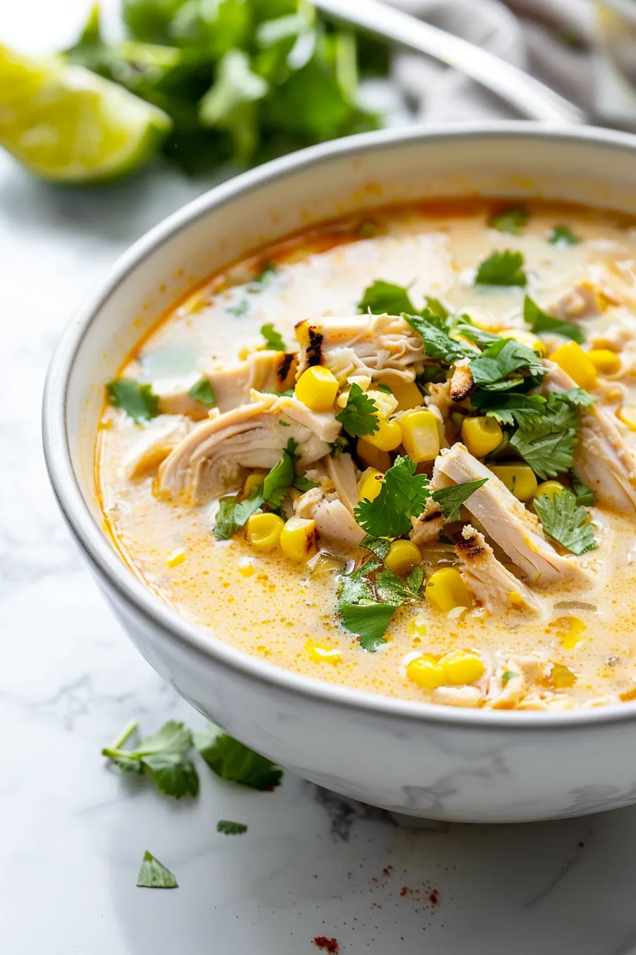 Creamy Mexican Street Corn Soup