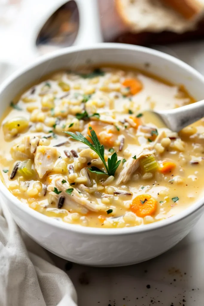 Creamy Turkey Wild Rice Soup