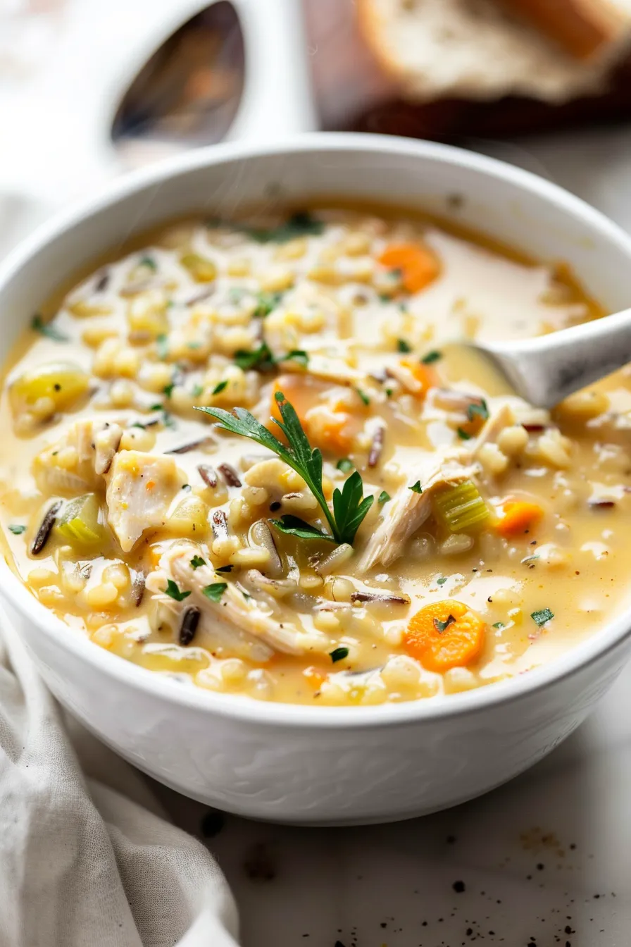 Creamy Turkey Wild Rice Soup