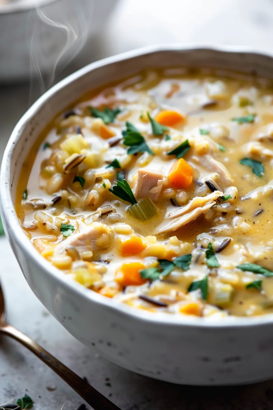 Creamy Turkey Wild Rice Soup