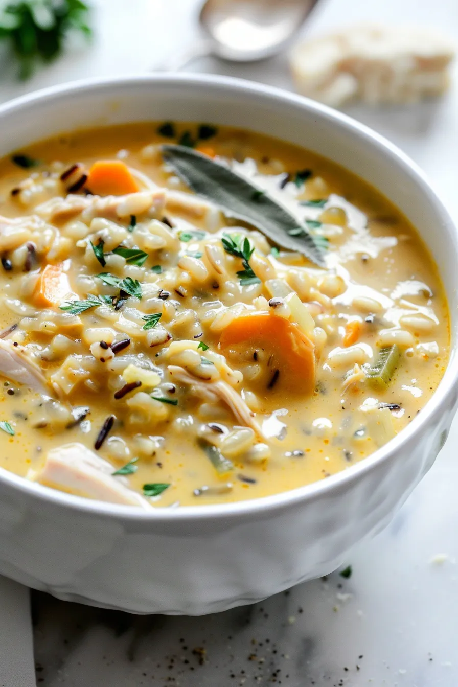 Creamy Turkey Wild Rice Soup