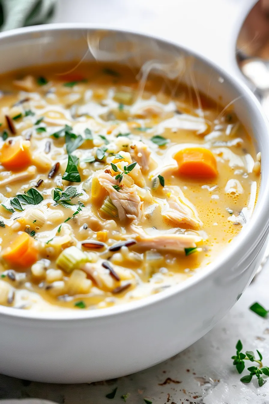 Creamy Turkey Wild Rice Soup