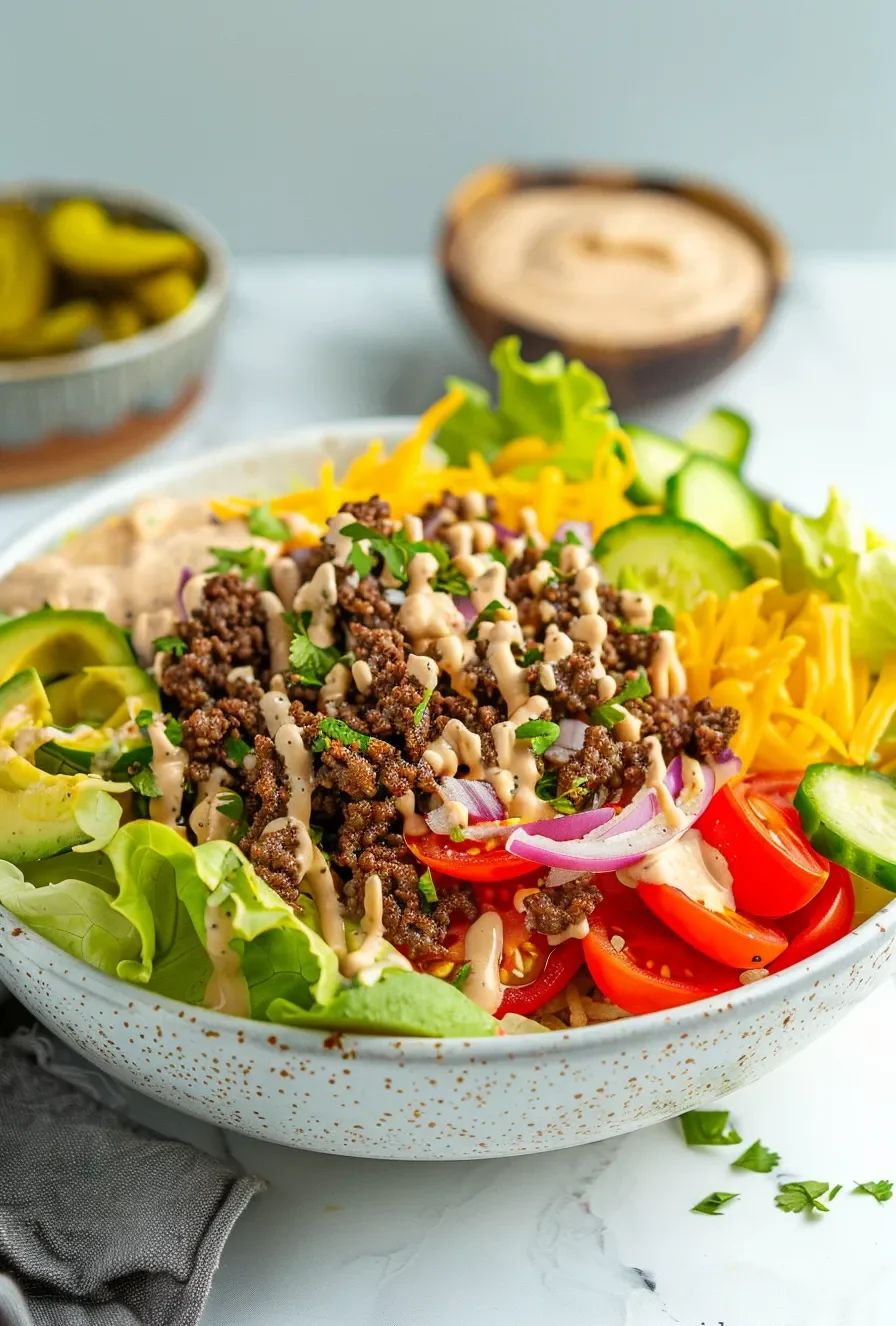 Easy Burger Bowls with Special Sauce