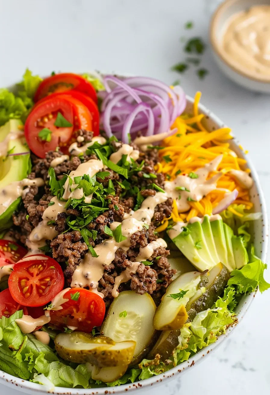 Easy Burger Bowls with Special Sauce
