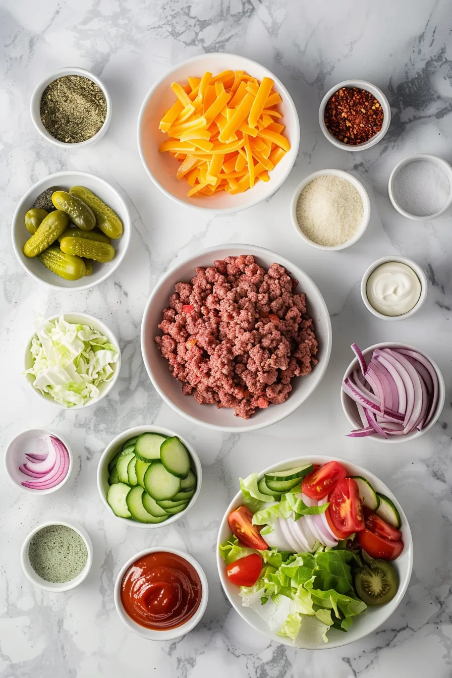 Easy Burger Bowls with Special Sauce