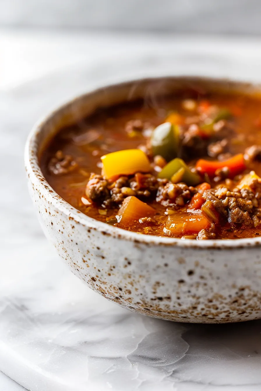 Easy Stuffed Pepper Soup