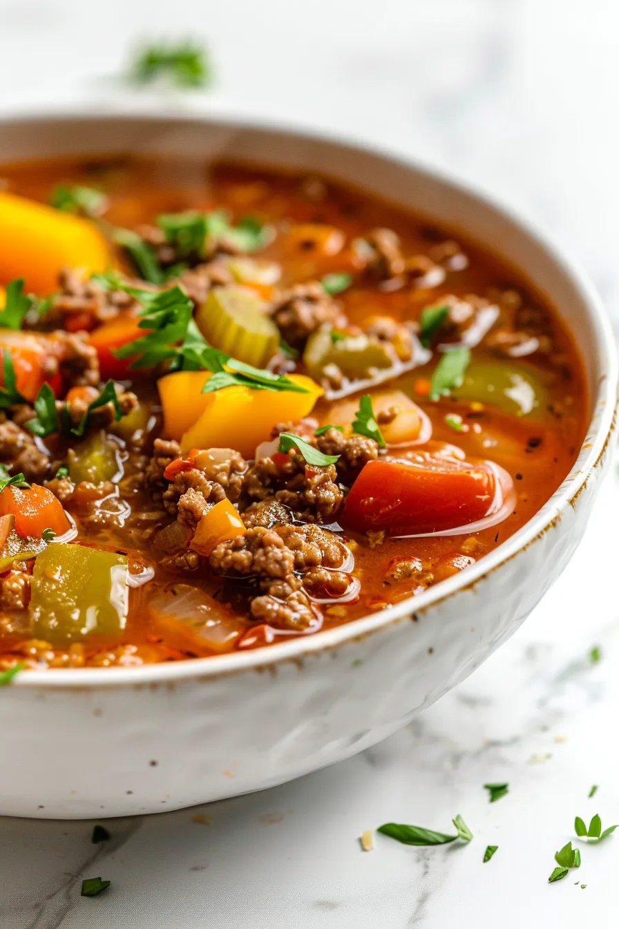 Easy Stuffed Pepper Soup