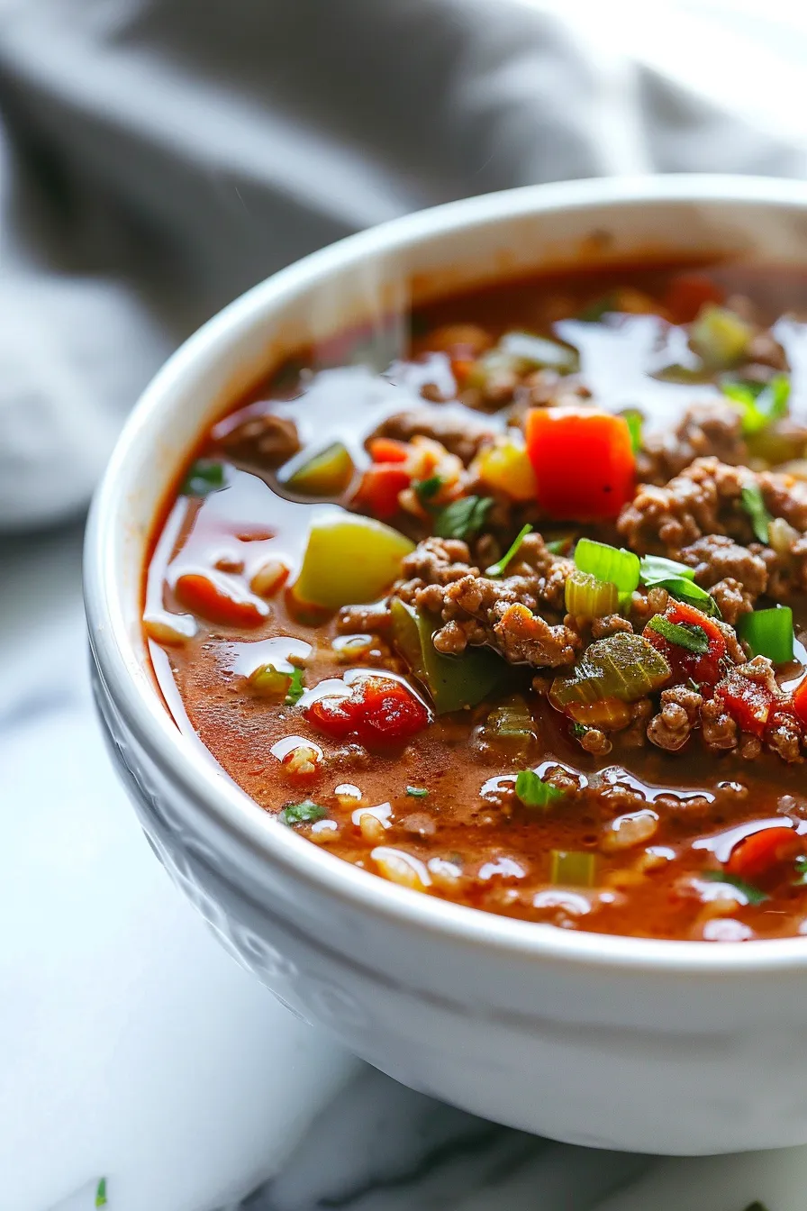 Easy Stuffed Pepper Soup