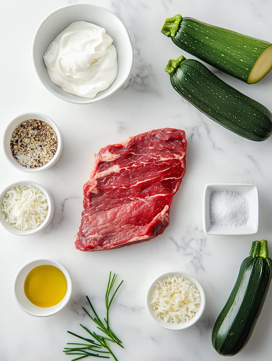 Grilled Steak Bowl with Sauce & Grilled Zucchini Bliss