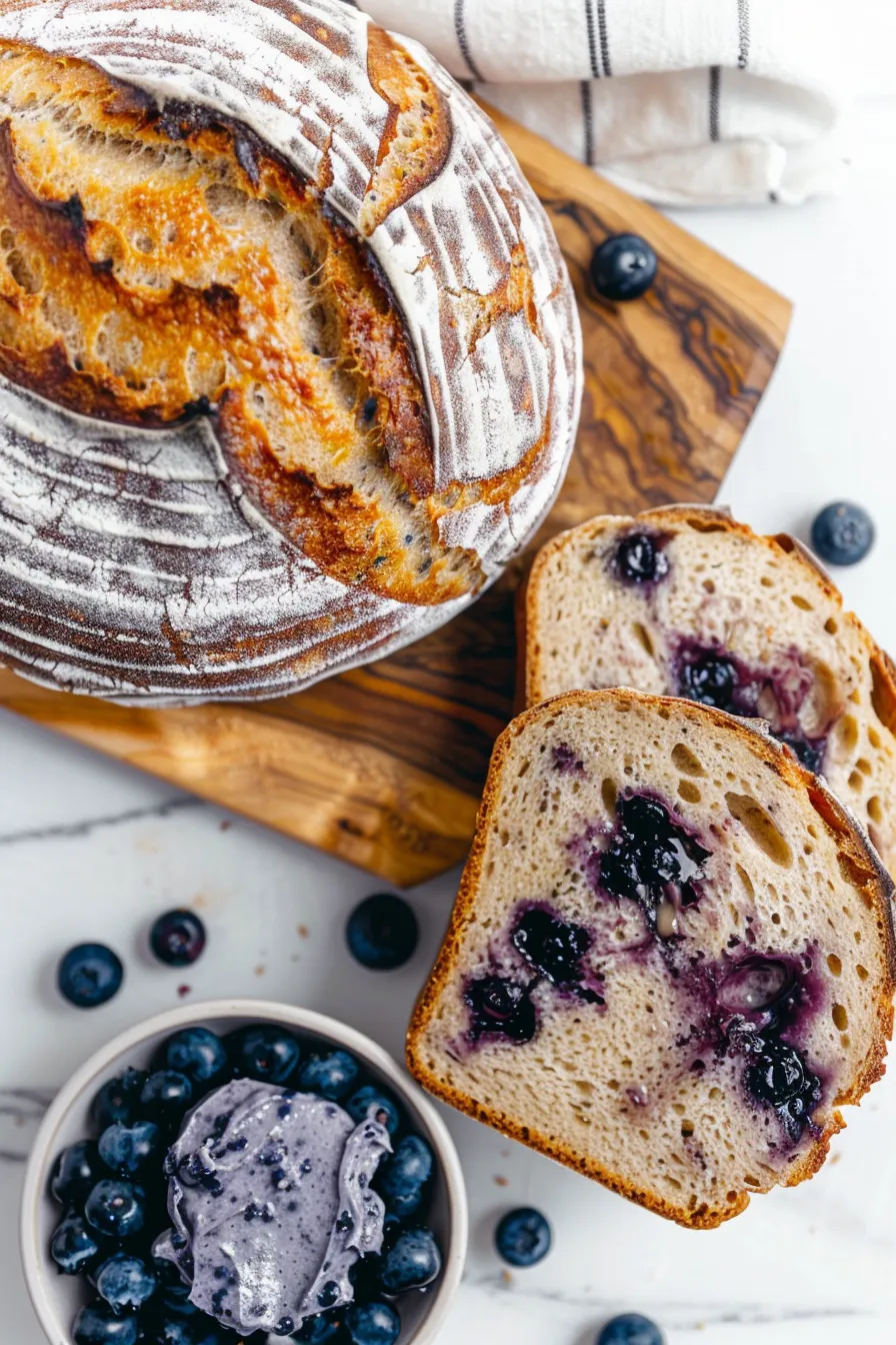 Lemon Blueberry Sourdough Bread
