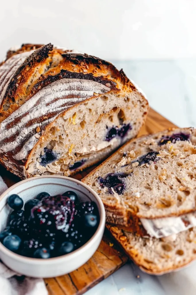Lemon Blueberry Sourdough Bread