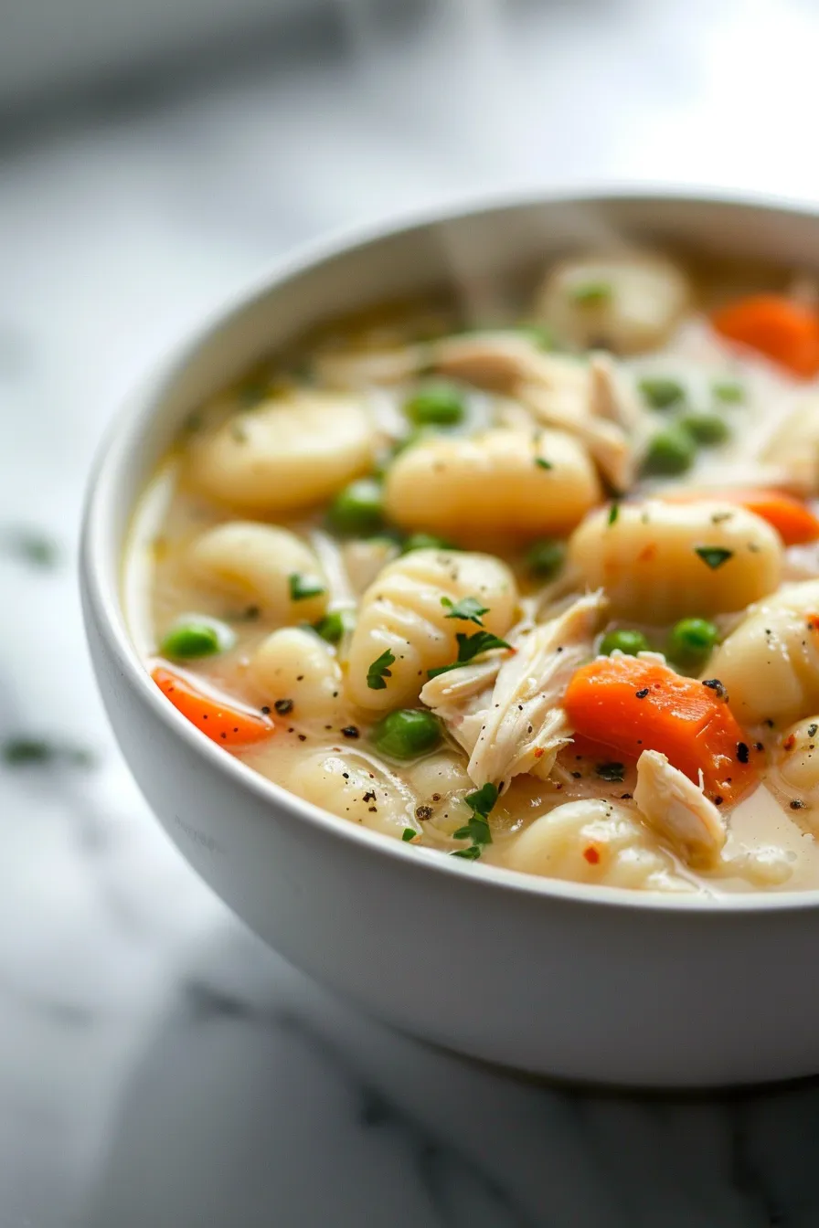 One Pot Gnocchi Chicken Pot Pie