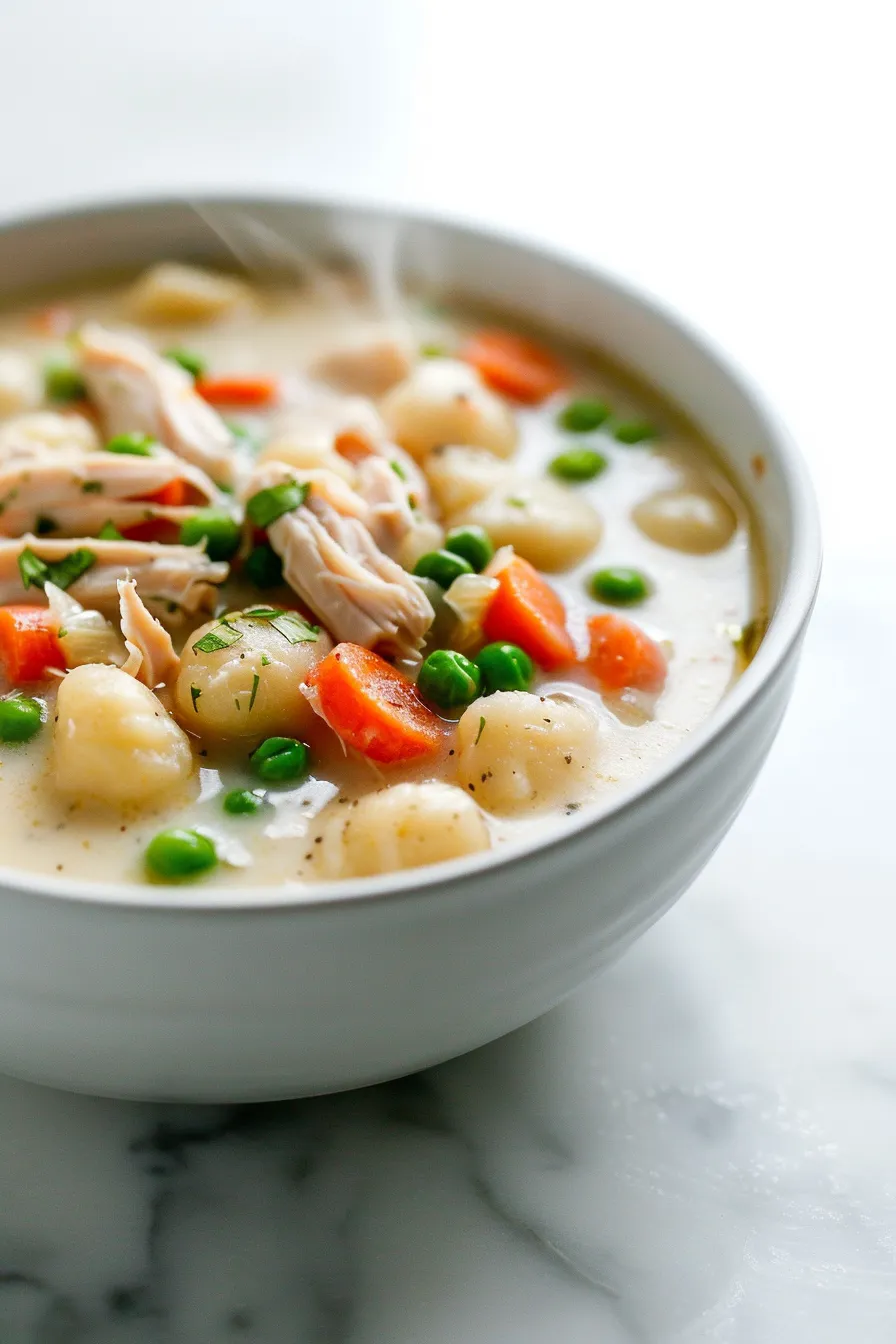 One Pot Gnocchi Chicken Pot Pie