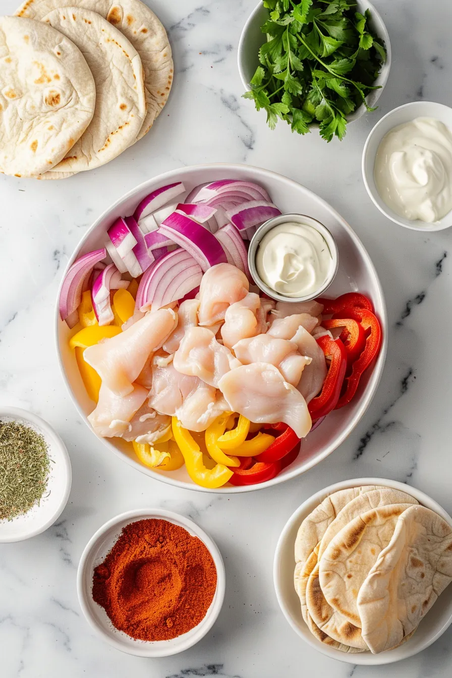 Sheet Pan Chicken Pitas with Herby Ranch