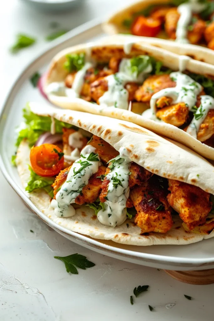 Sheet Pan Chicken Pitas with Herby Ranch