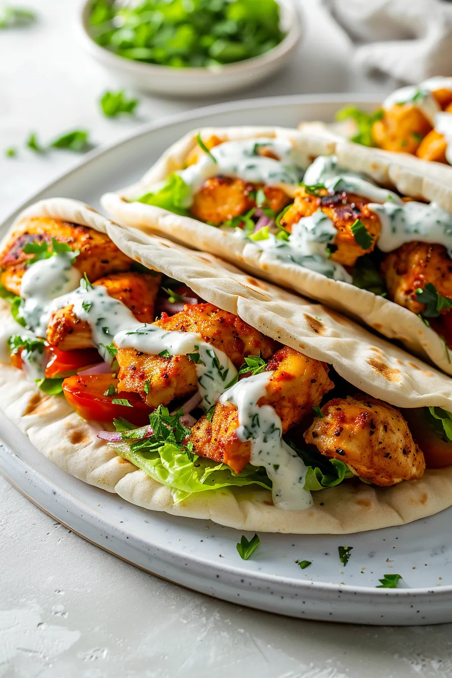 Sheet Pan Chicken Pitas with Herby Ranch