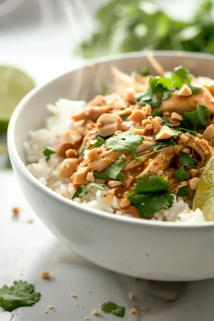 Slow Cooker Thai Peanut Chicken
