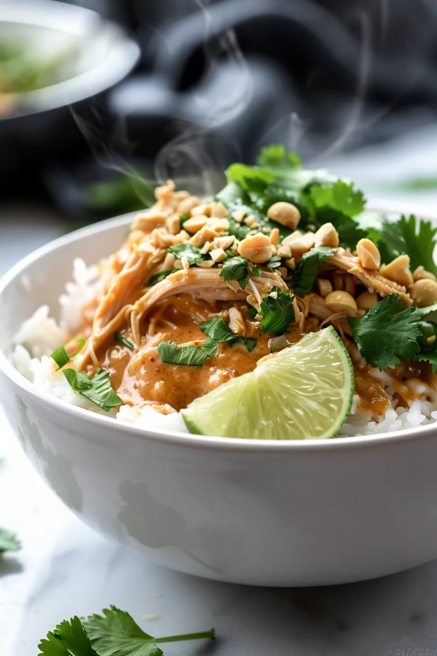 Slow Cooker Thai Peanut Chicken