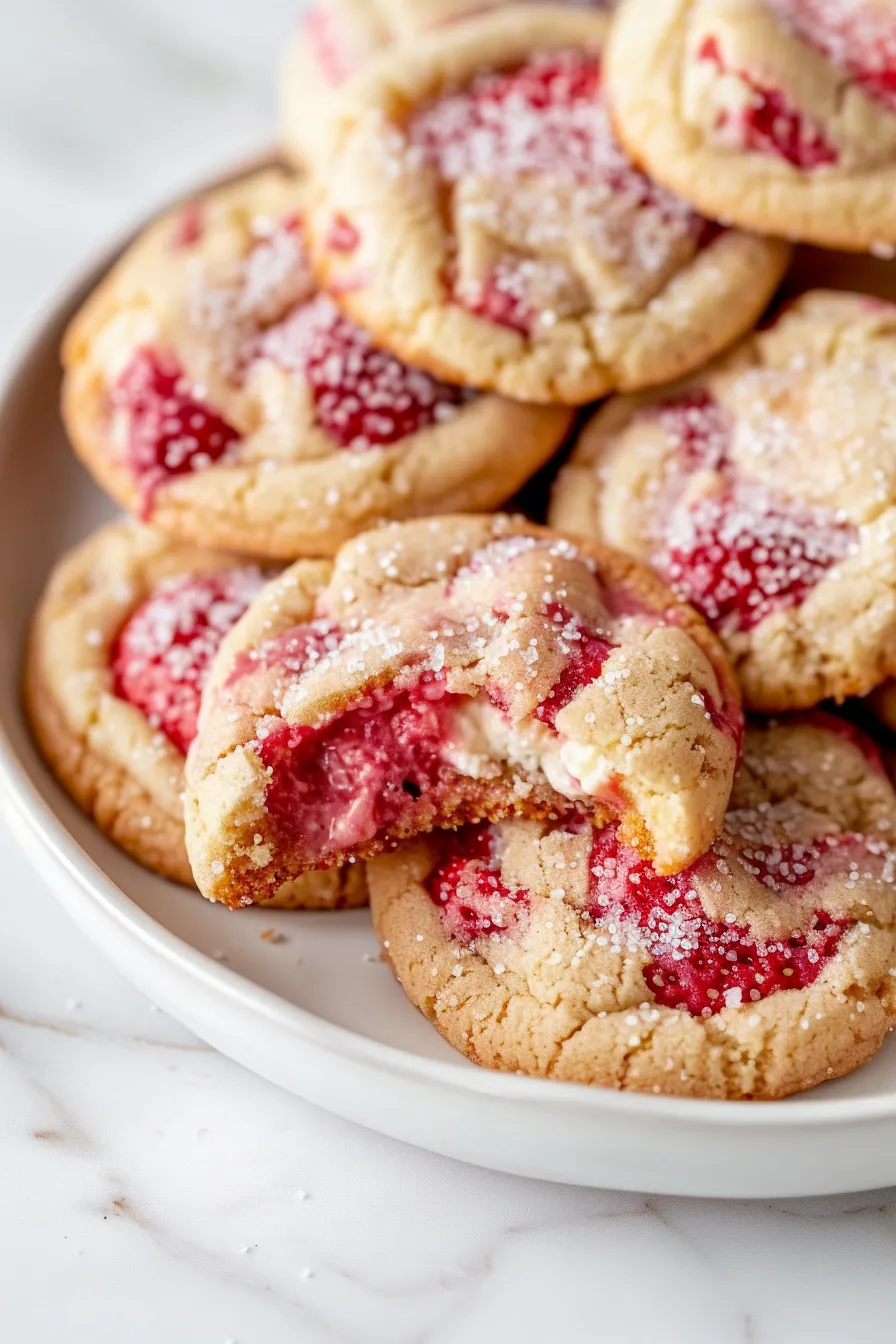 Strawberry Cheesecake Cookies