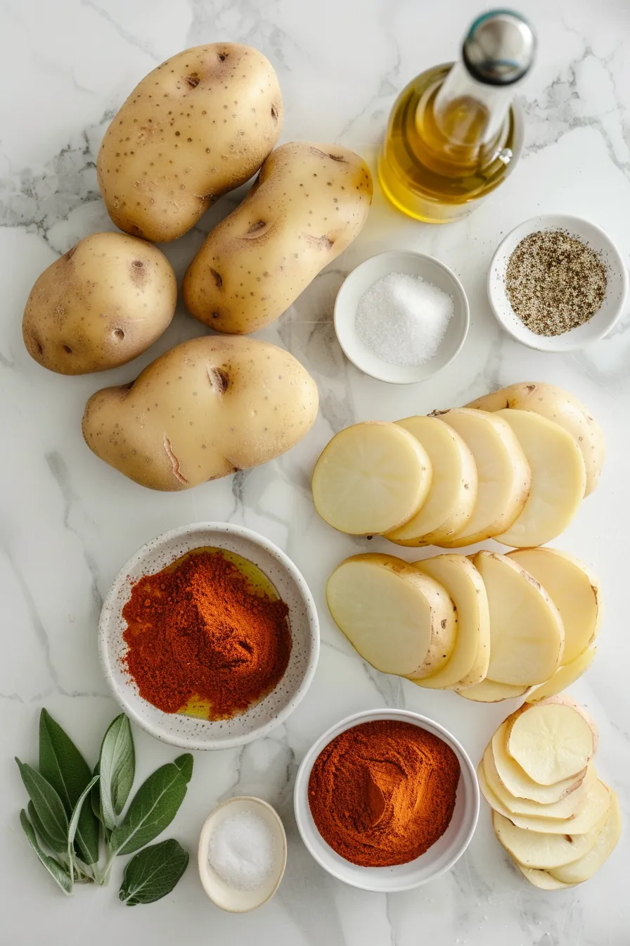 Air Fryer Sliced Potatoes