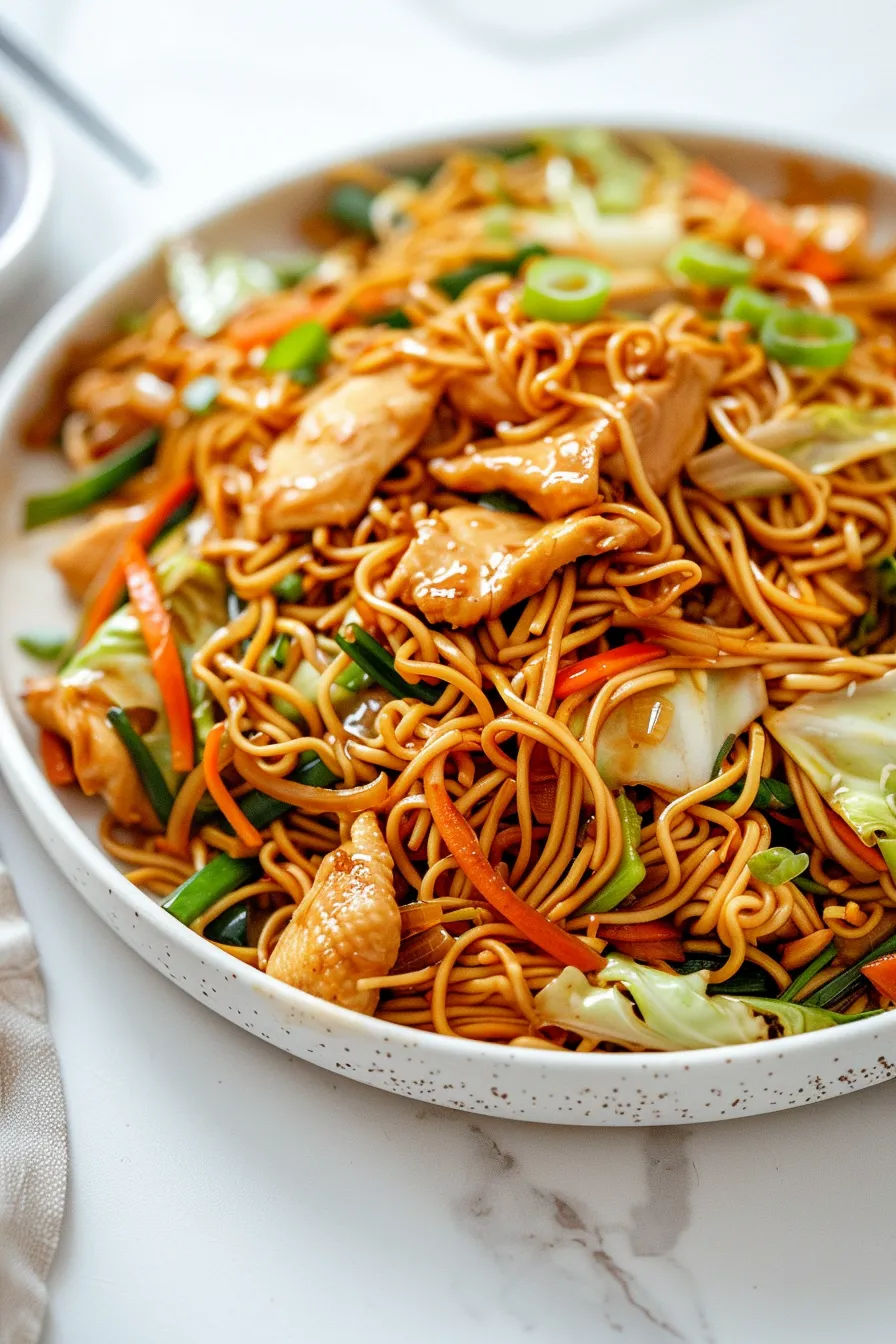 Better Than Takeout Chicken Chow Mein