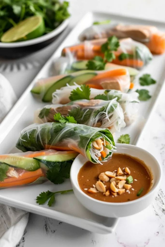 Vietnamese Summer Rolls with Chicken
