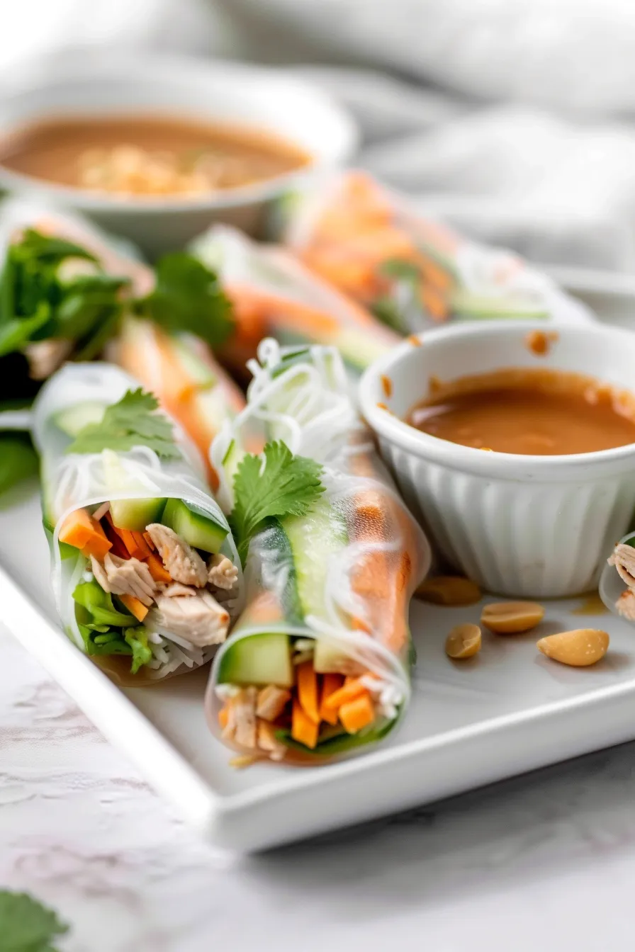 Vietnamese Summer Rolls with Chicken