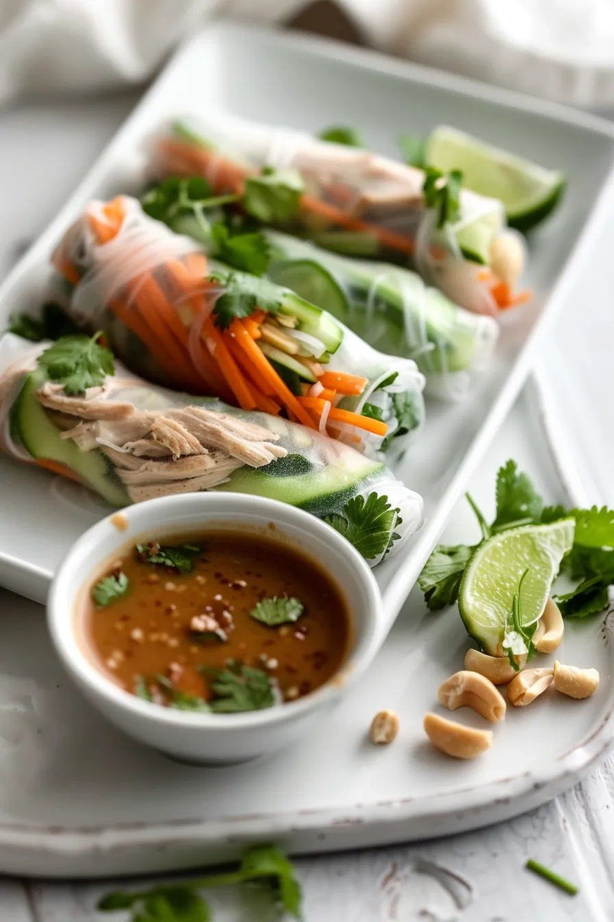 Vietnamese Summer Rolls with Chicken